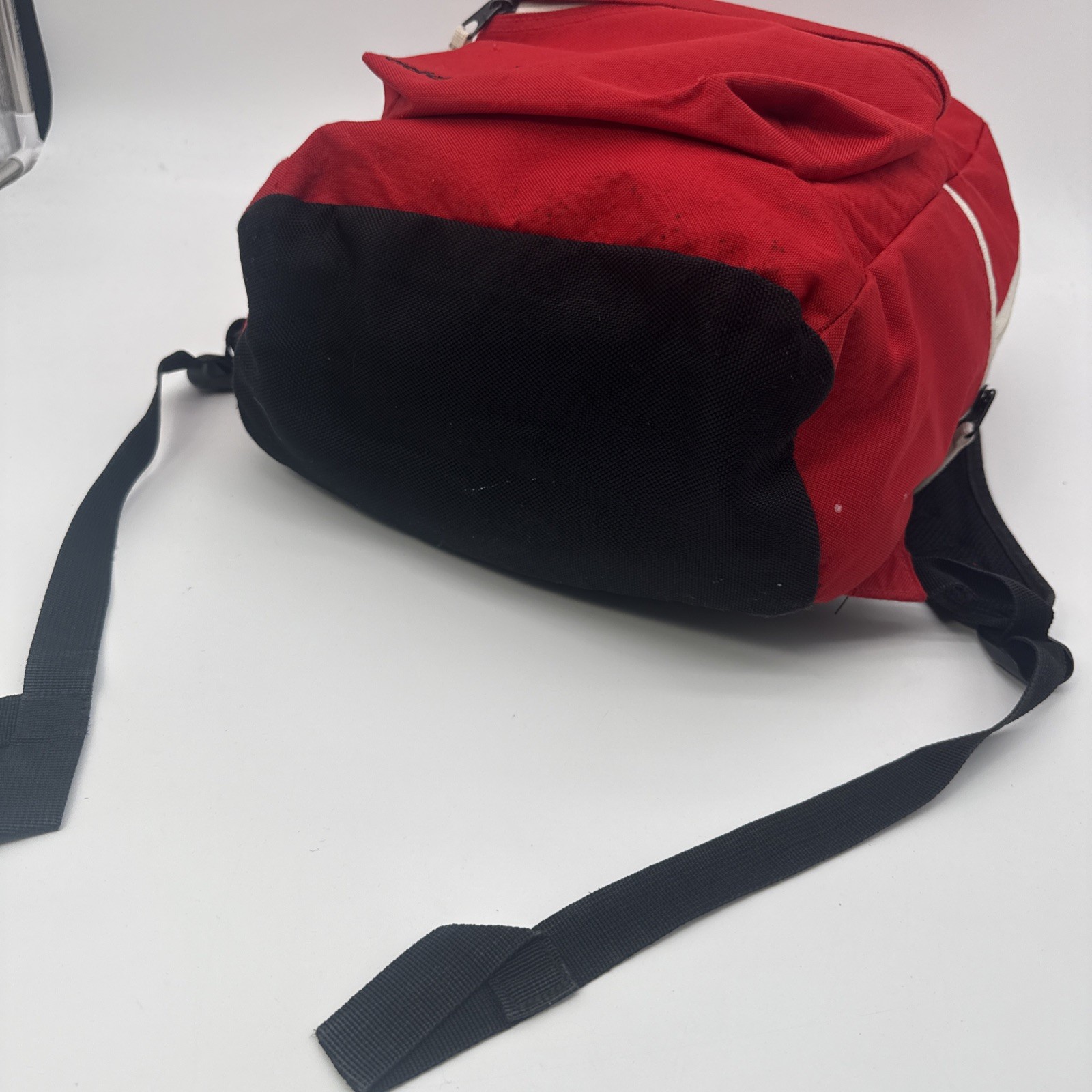adidas Trefoil Logo Backpack School Book Bag Gym Equipment Pack Red Medium Size