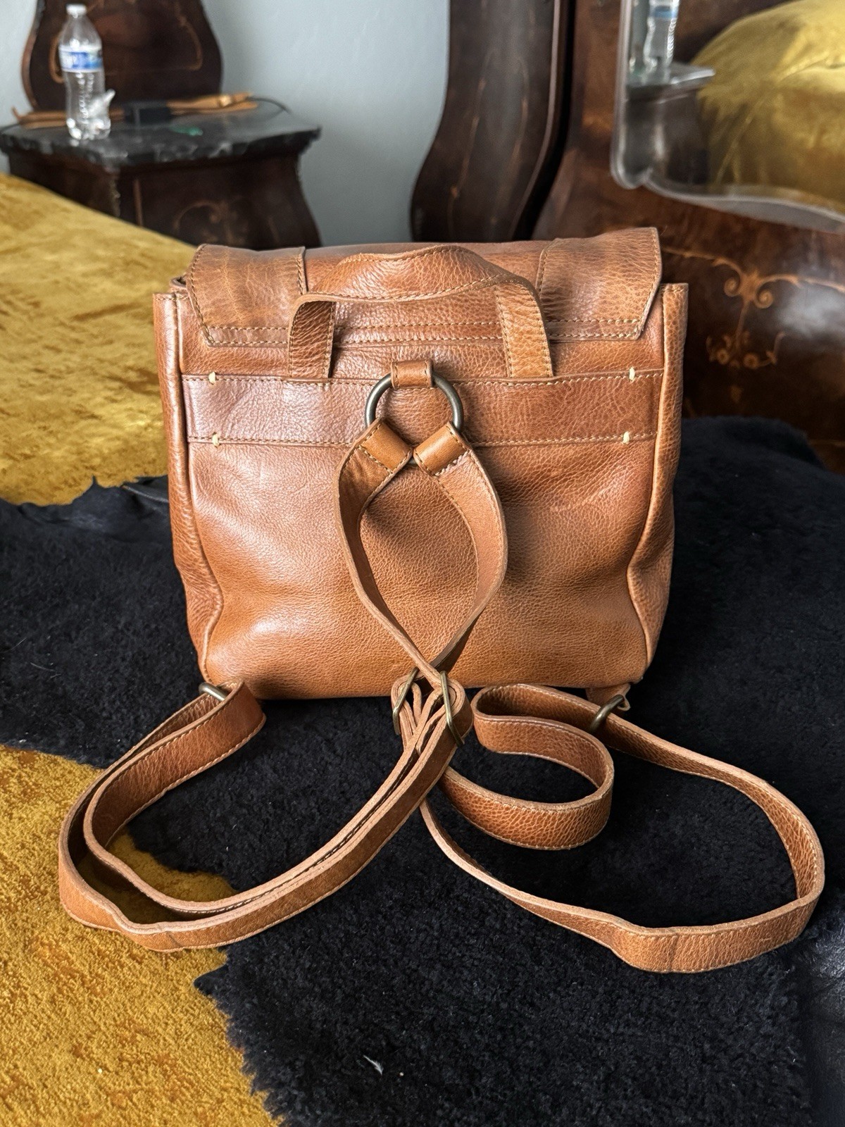 Buffalo Jackson Leather BACKPACK Brown Womens MINT in excellent condition