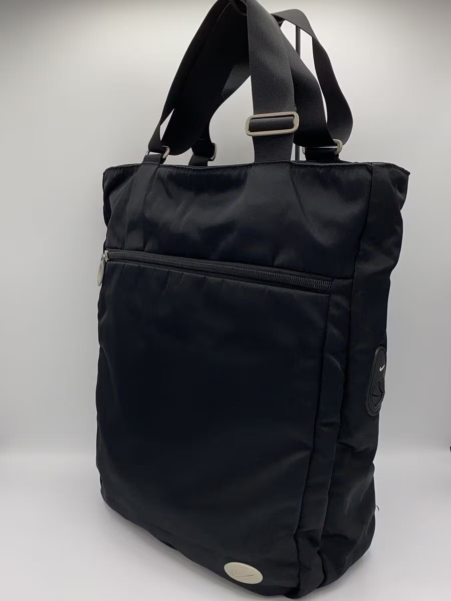 NIKE Tote Bag, Nylon, Black, Solid Color, 52-5-1075-10