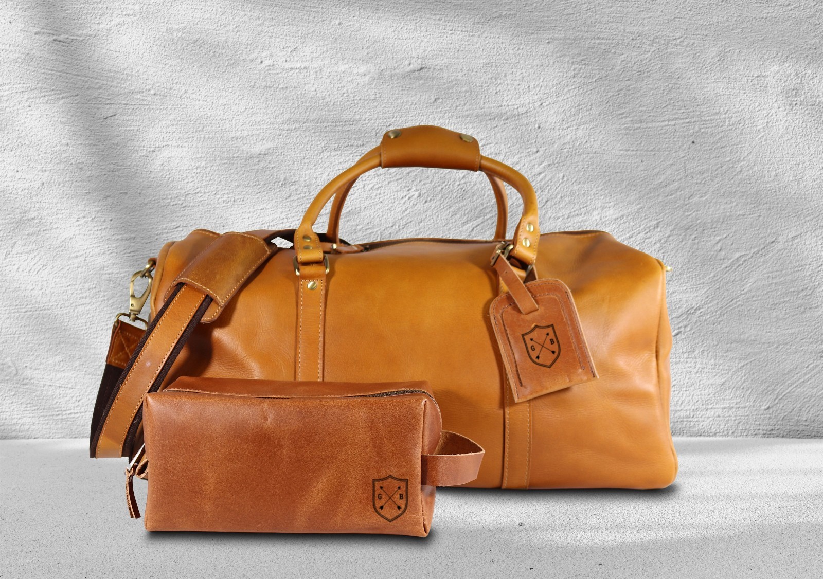 Personalized Duffle Bag Toiletry Bag, Combo Gift with Luggage Tag, Travel Gifts