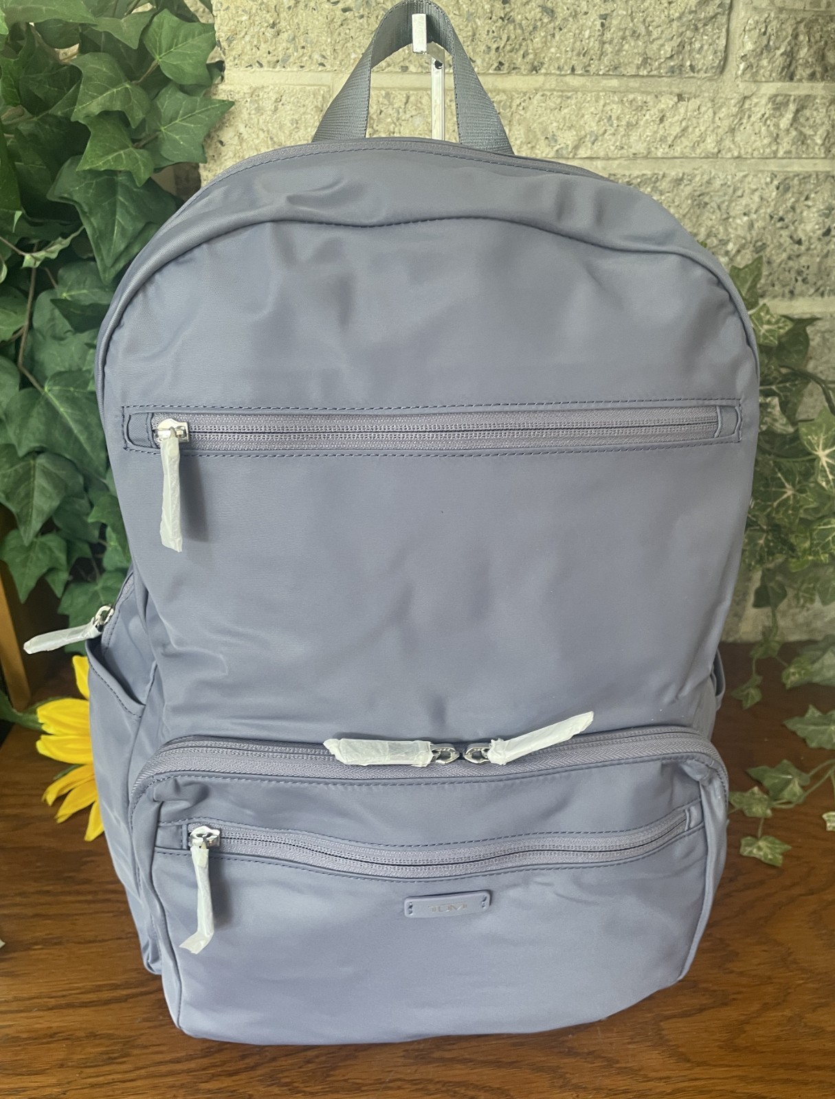 NWT TUMI LAVENDER PACKABLE BACKPACK FOLDABLE SHOULDER LARGE BAG TRAVEL CARRYON