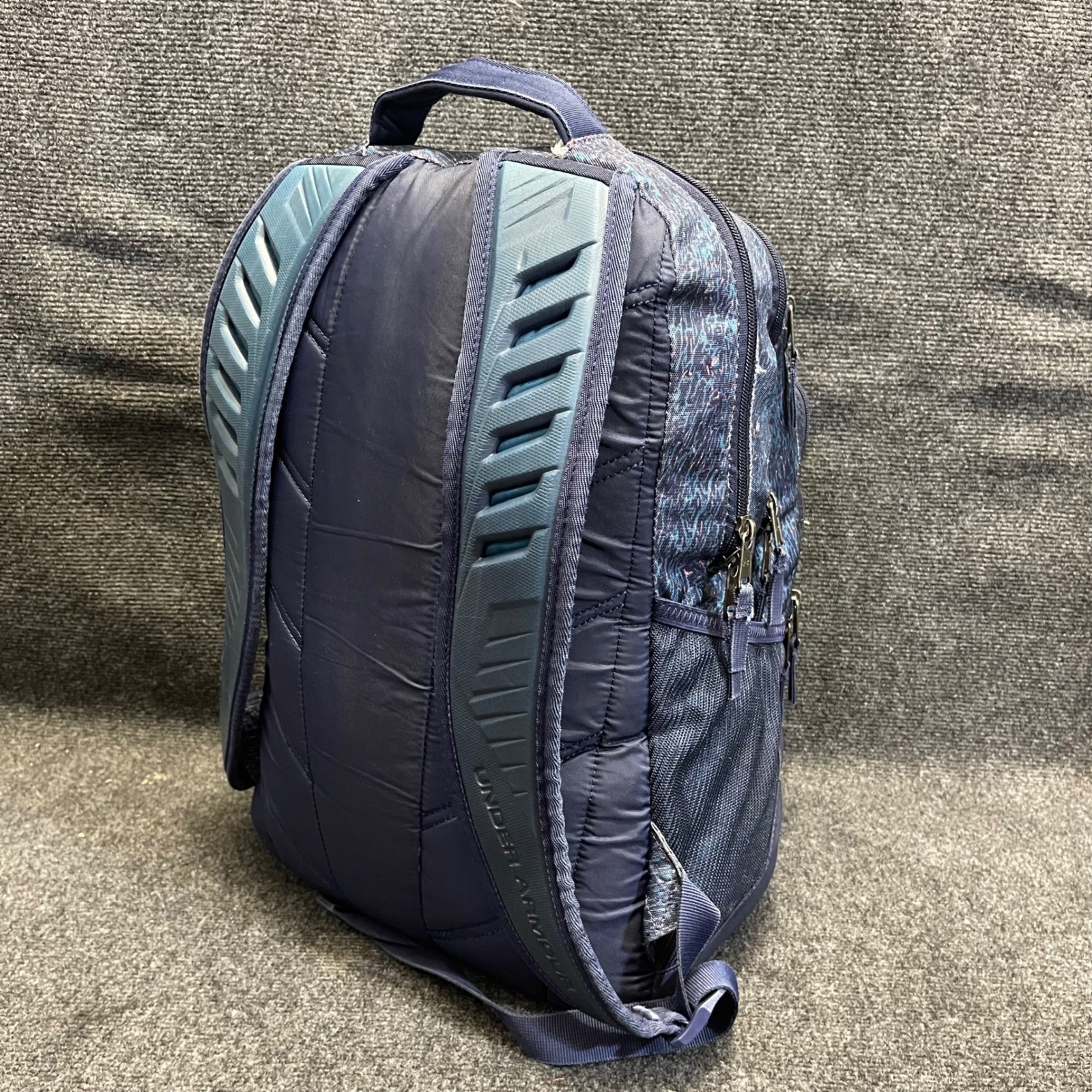 Under Armour 1261825 Teal Blue Patterned Water Resistant Storm Recruit Backpack