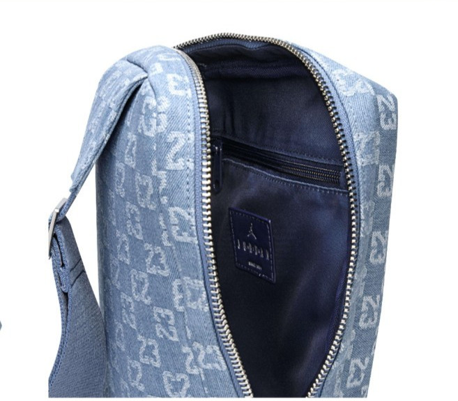 Jordan Monogram Denim Crossbody Bag 23 Logo MA9062-571 Limited Edition New