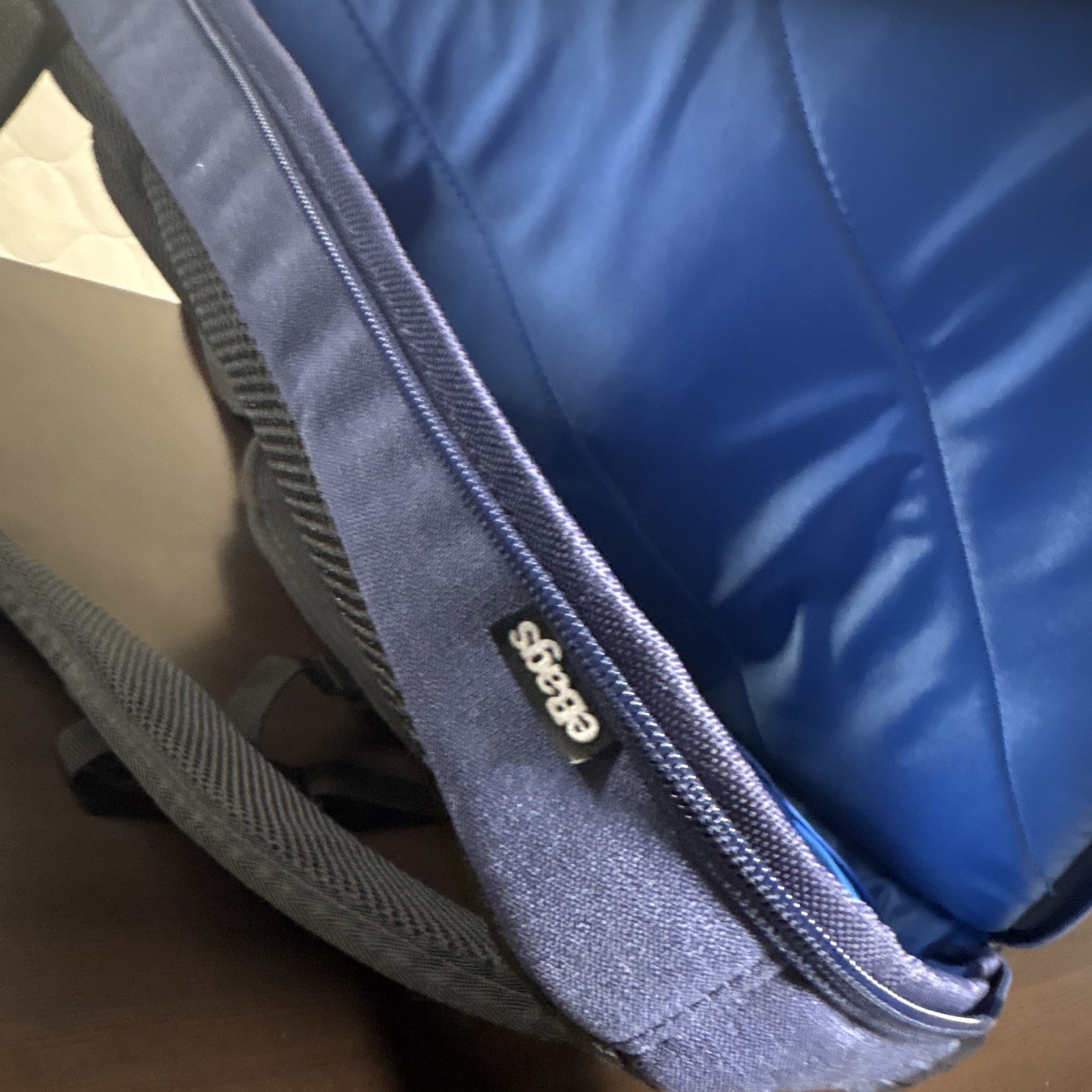 EBags Blue Medium Backpack Unisex Adults Zip Closure with Outer Pockets Travel