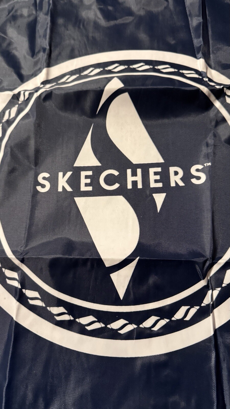 SKECHERS Navy Drawstring Dust Bag Backpack Straps Reusable 17×20 Inch