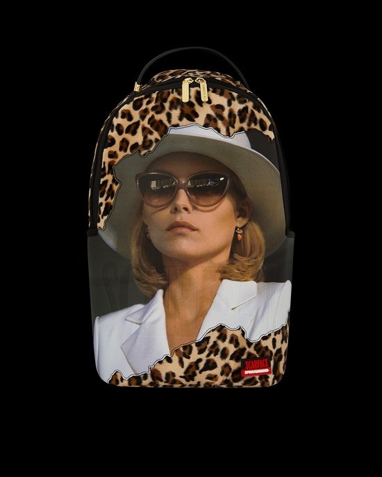 Sprayground Scarface Elvira Hancock Leopard Backpack Limited Edition Sold Out💰