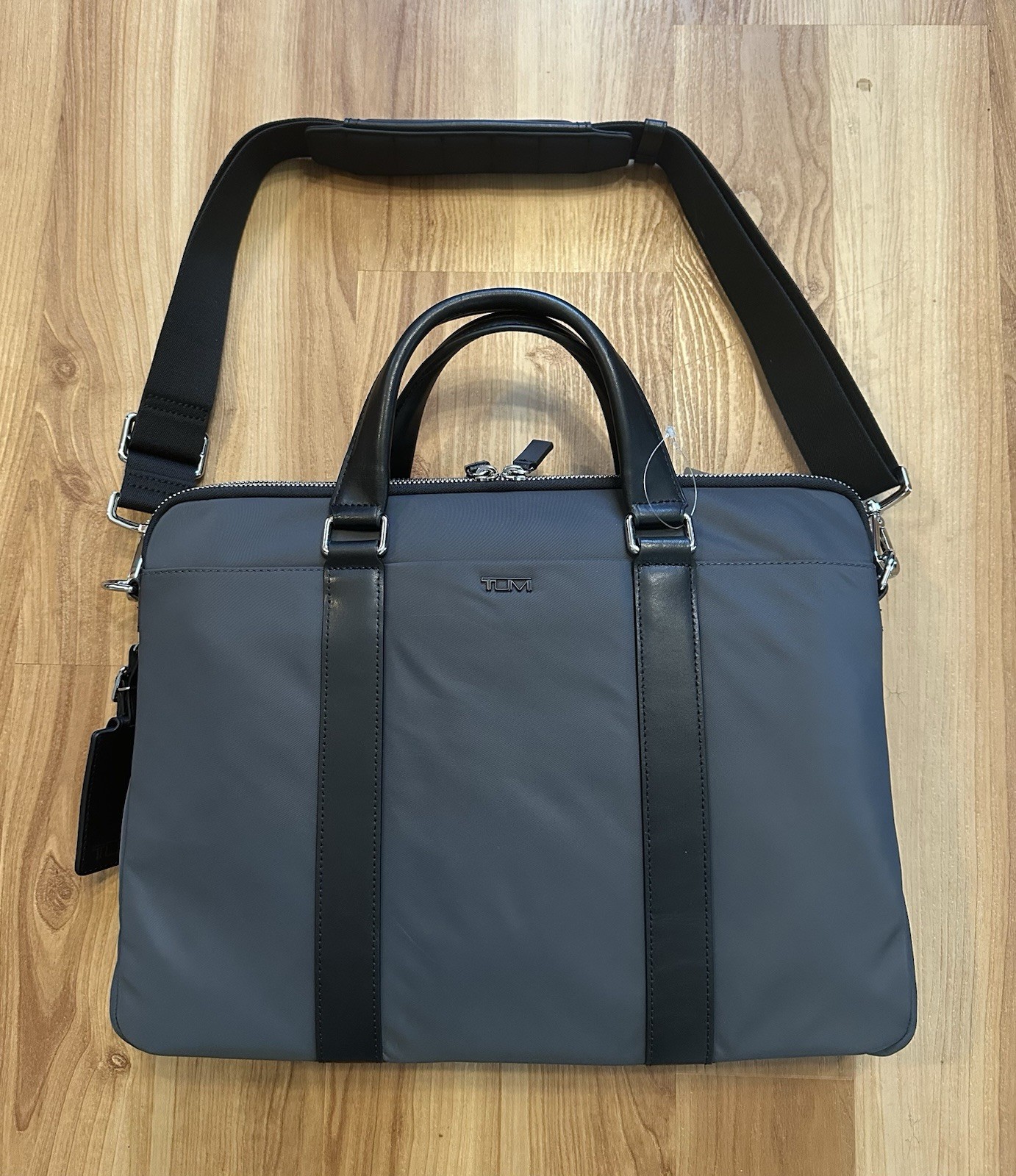 Tumi Thornberry Triple Compartment Brief Laptop Business Bag with Trolley Sleeve