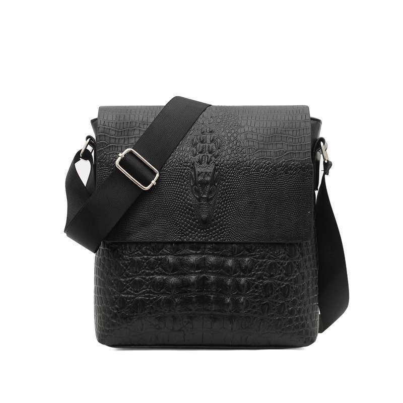 Alligator Men’s Leather Messenger Bags Briefcase Shoulder Bag Crossbody Handbag