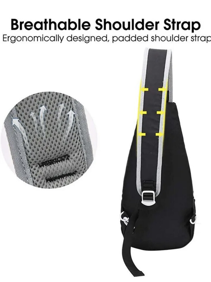 OIWAS Small Sling Backpack Lightweight One Strap Bag Hiking Crossbody Chest Pack