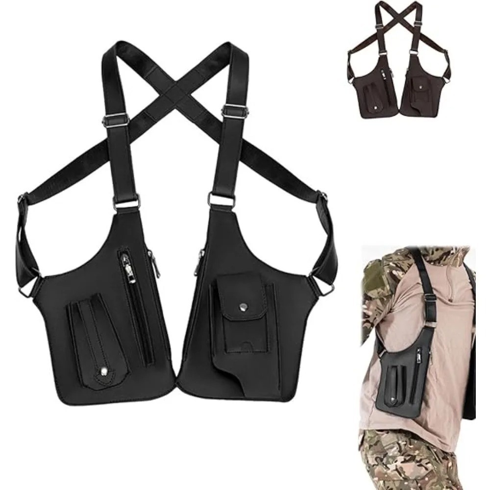 Adjustable Anti-Theft Underarm Shoulder Bag PU Wallet Holster Bag Newest