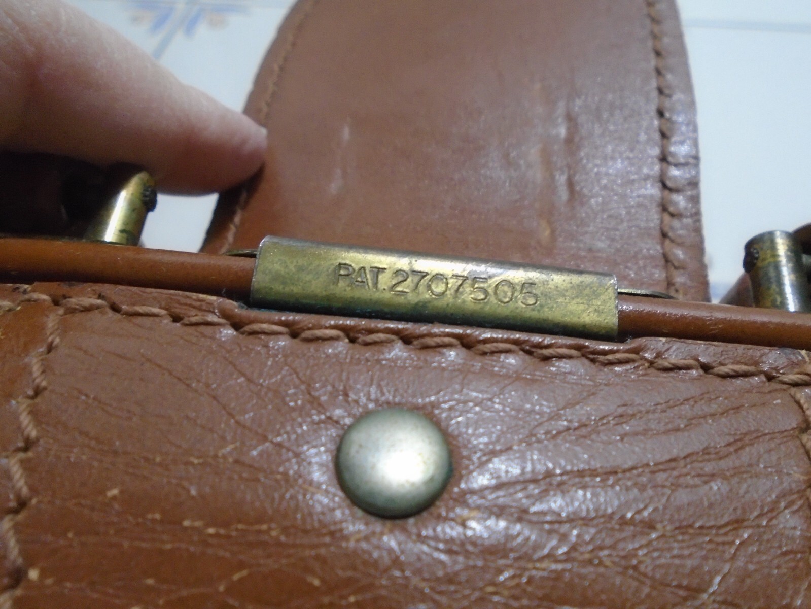 Vintage Brown Cowhide Leather Multi Sectioned Briefcase Made in USA 18″x14″x5″