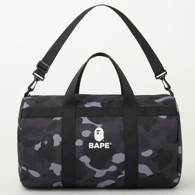 A Bathing Ape 2022 SPRING Collection BAPE black Boston Big Duffle Bag e-MOOK Cam