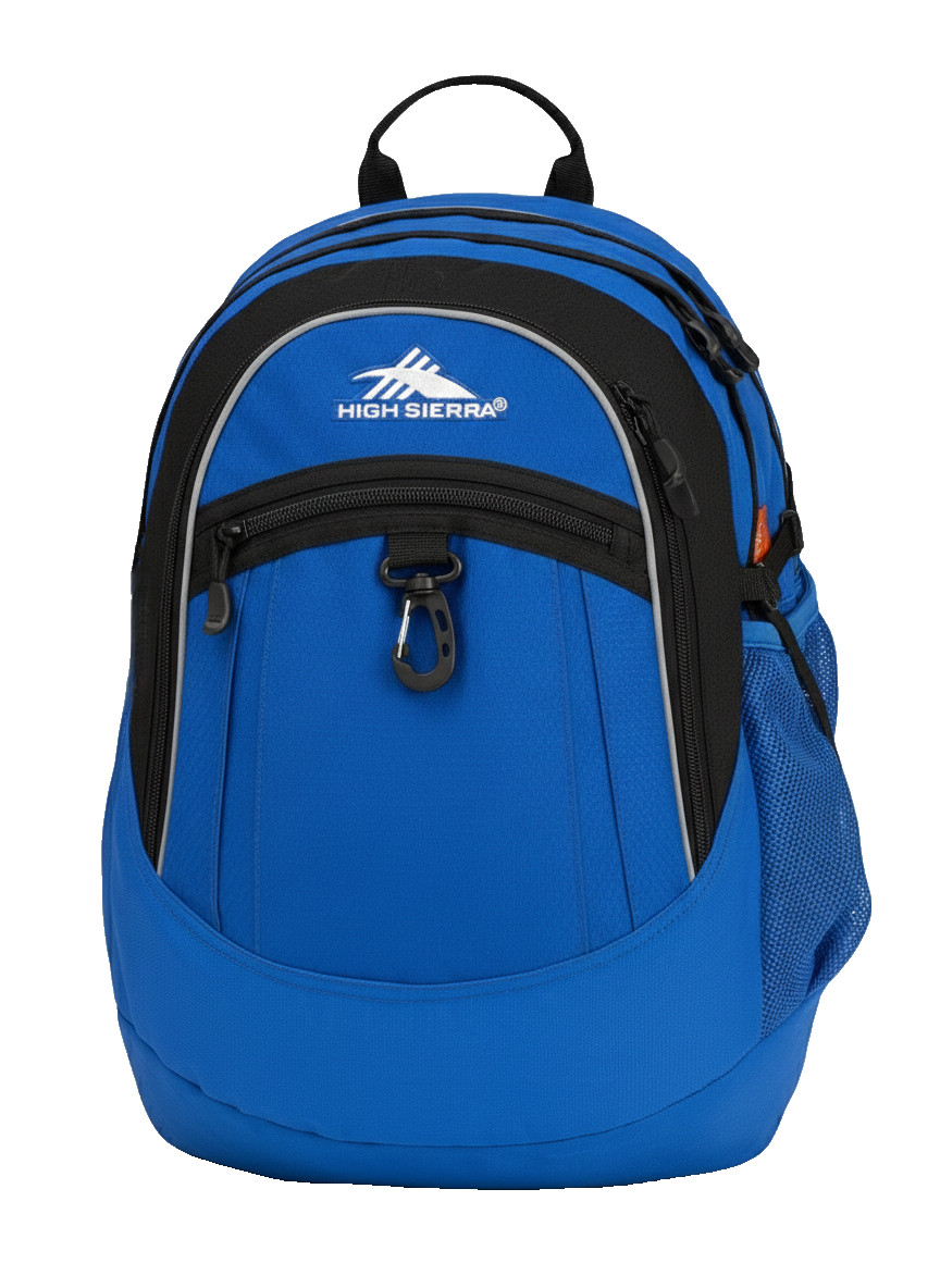 High Sierra Fat Boy Backpack Vivid Blue Black School Travel Laptop Bag New
