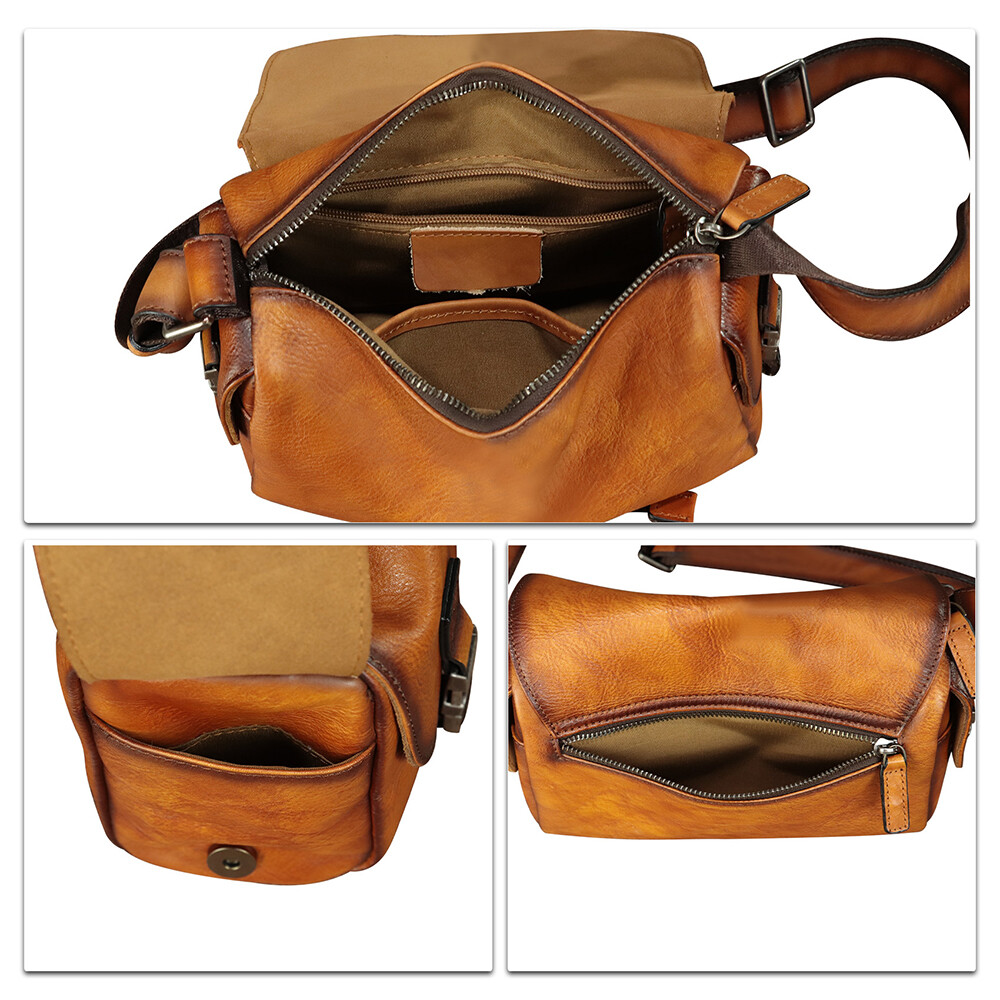 Genuine Leather Purses and Shoulder Bag for Men Women Crossbody Crossbody Bag