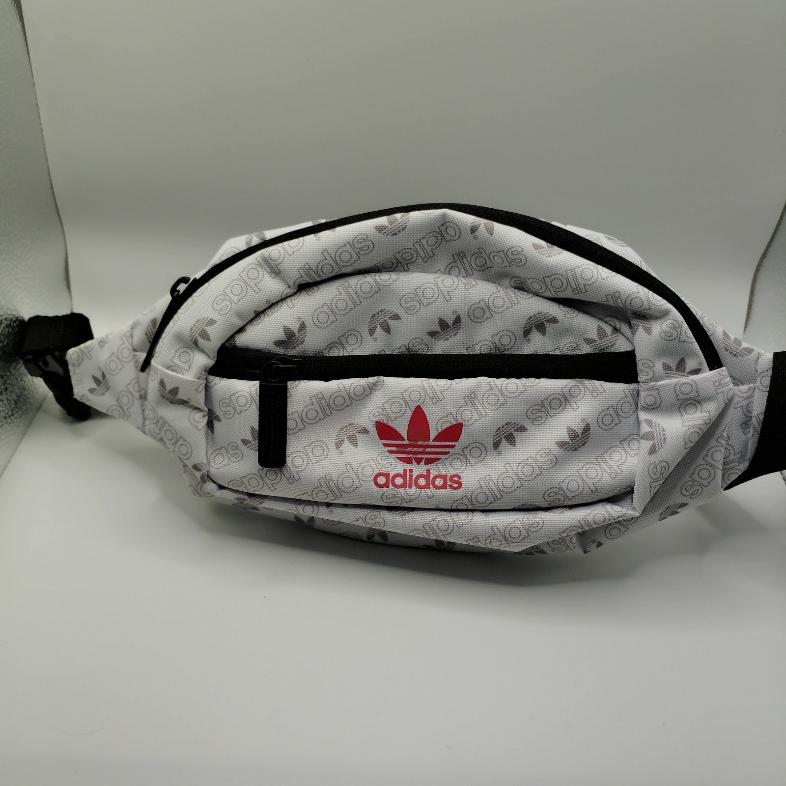 Adidas Originals National Waist Pack Fanny Pack White Black Red Streetwear Bag