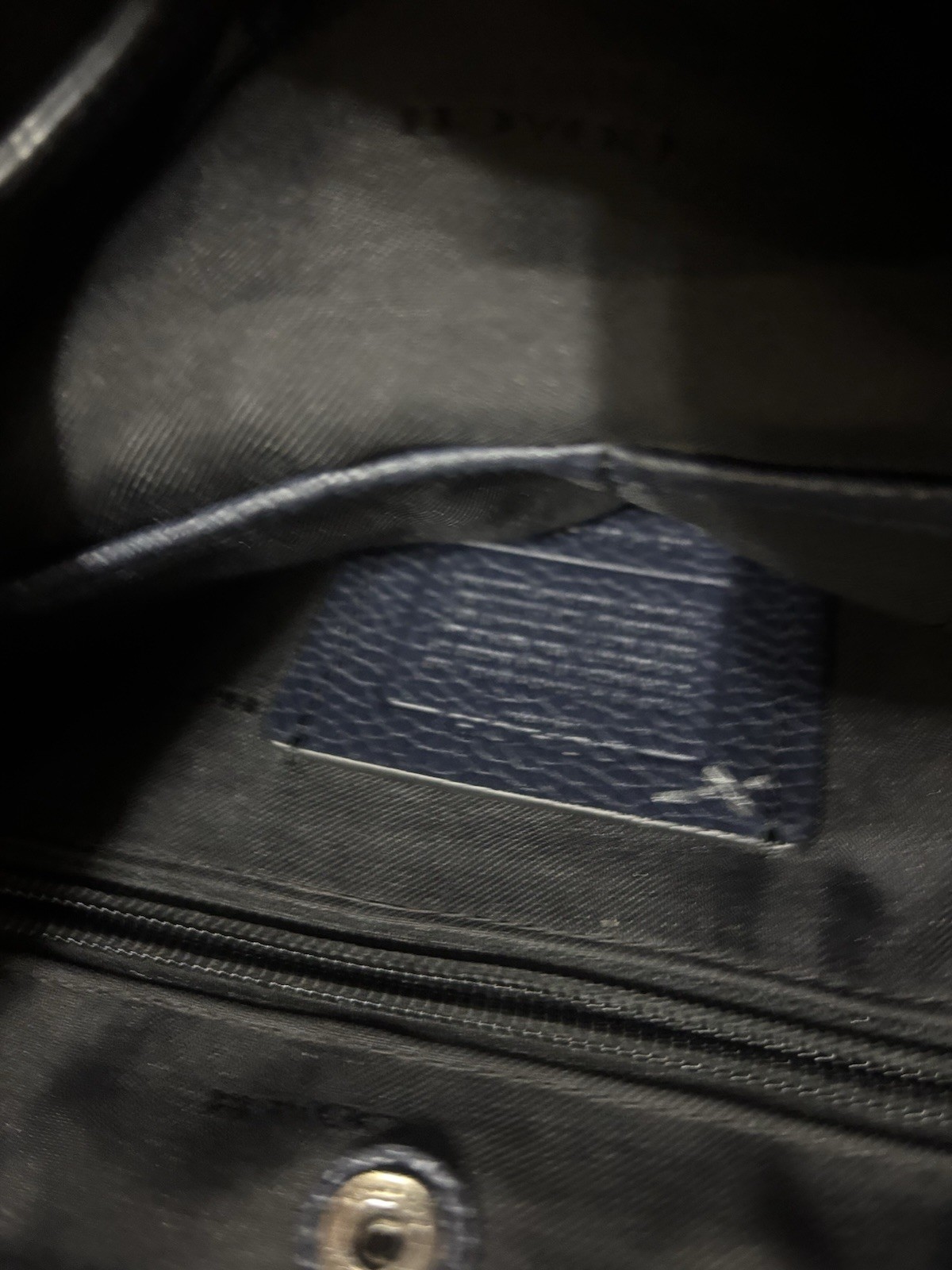COACH 29523 Bleecker Backpack Navy Blue Pebble Leather