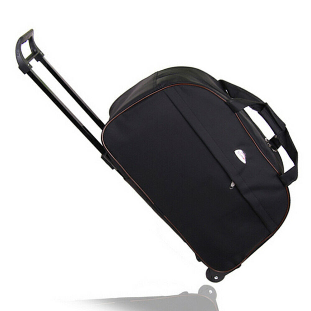 24″ Wheeled Rolling Duffle Bag Oxford Waterproof Carry On Travel Trolley Luggage