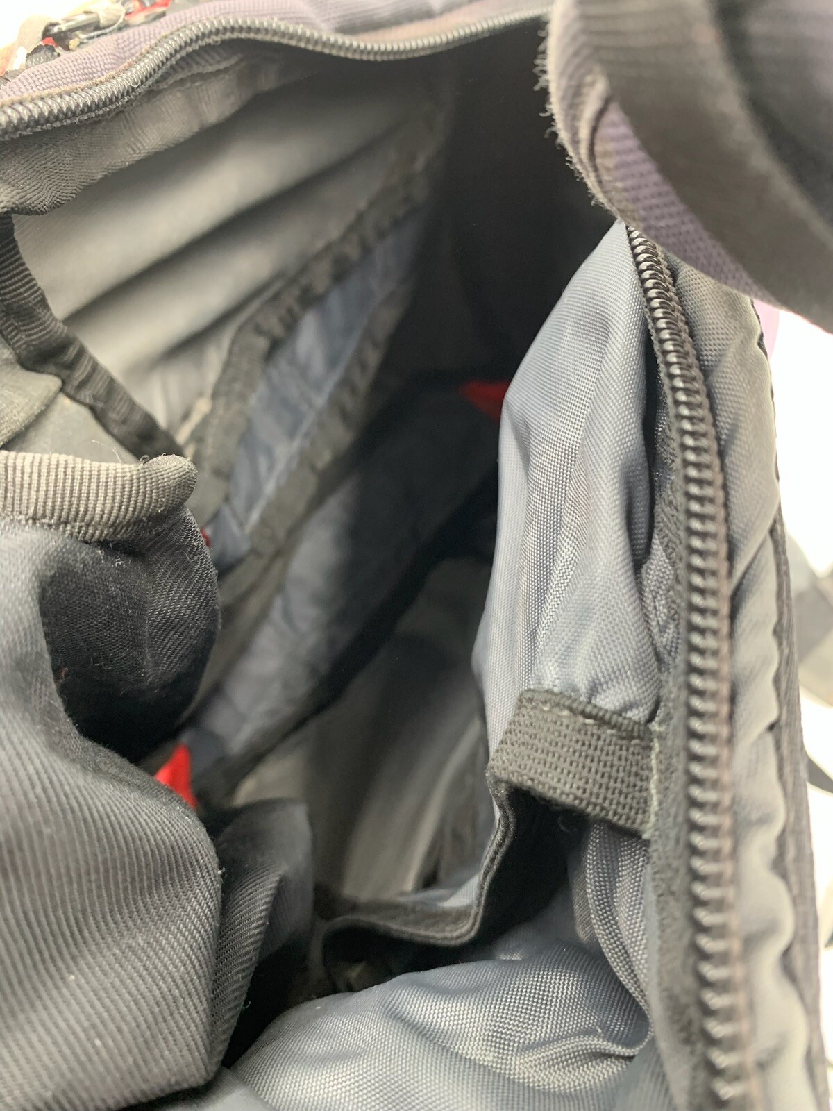 Clive Backpack Black Red Needs Repair