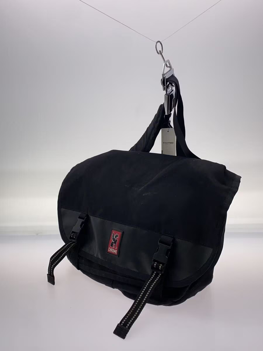 CHROME Shoulder Bag Canvas Black Solid Color