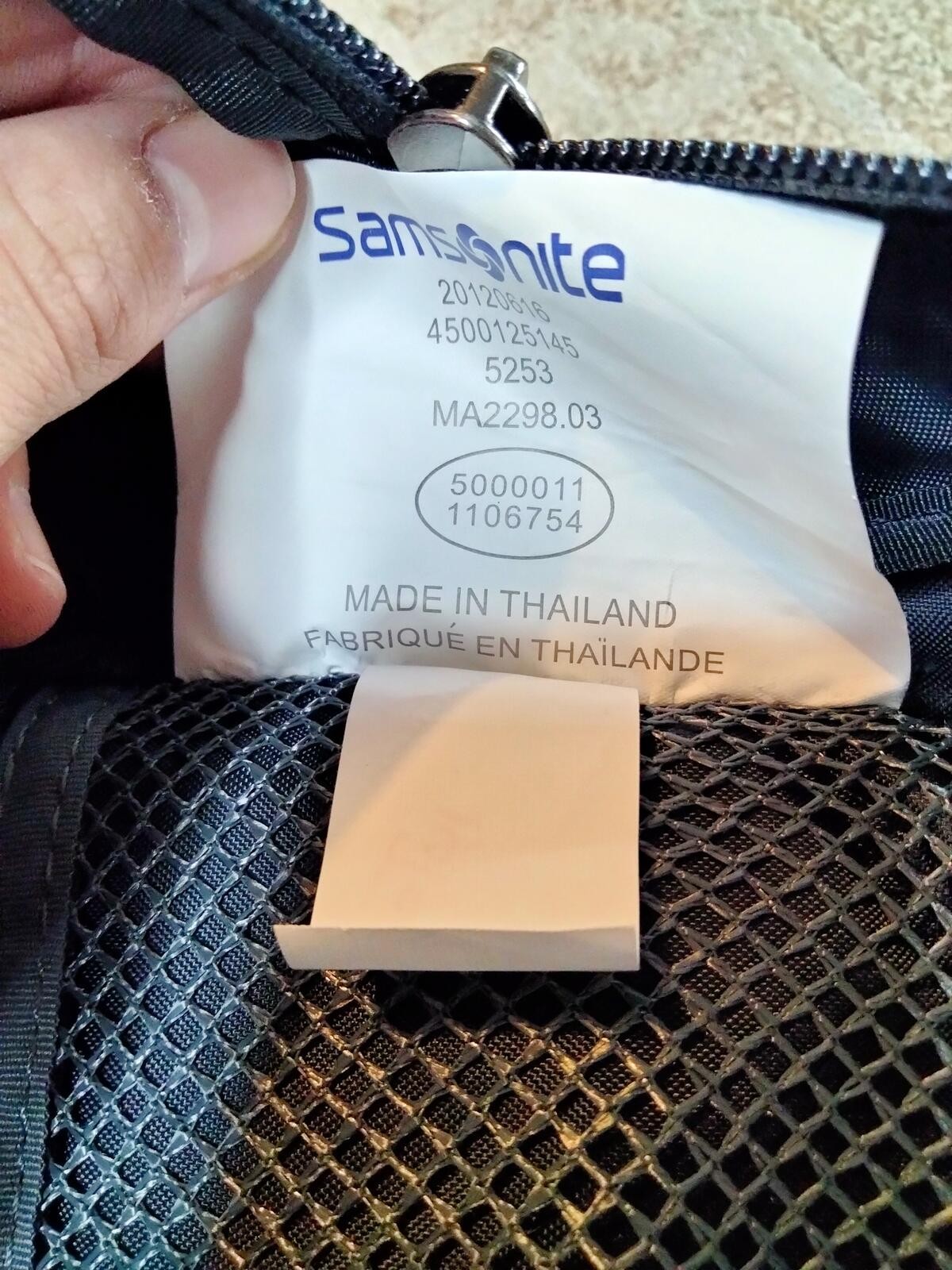 Samsonite Tectonic Laptop Backpack Black and Blue Medium