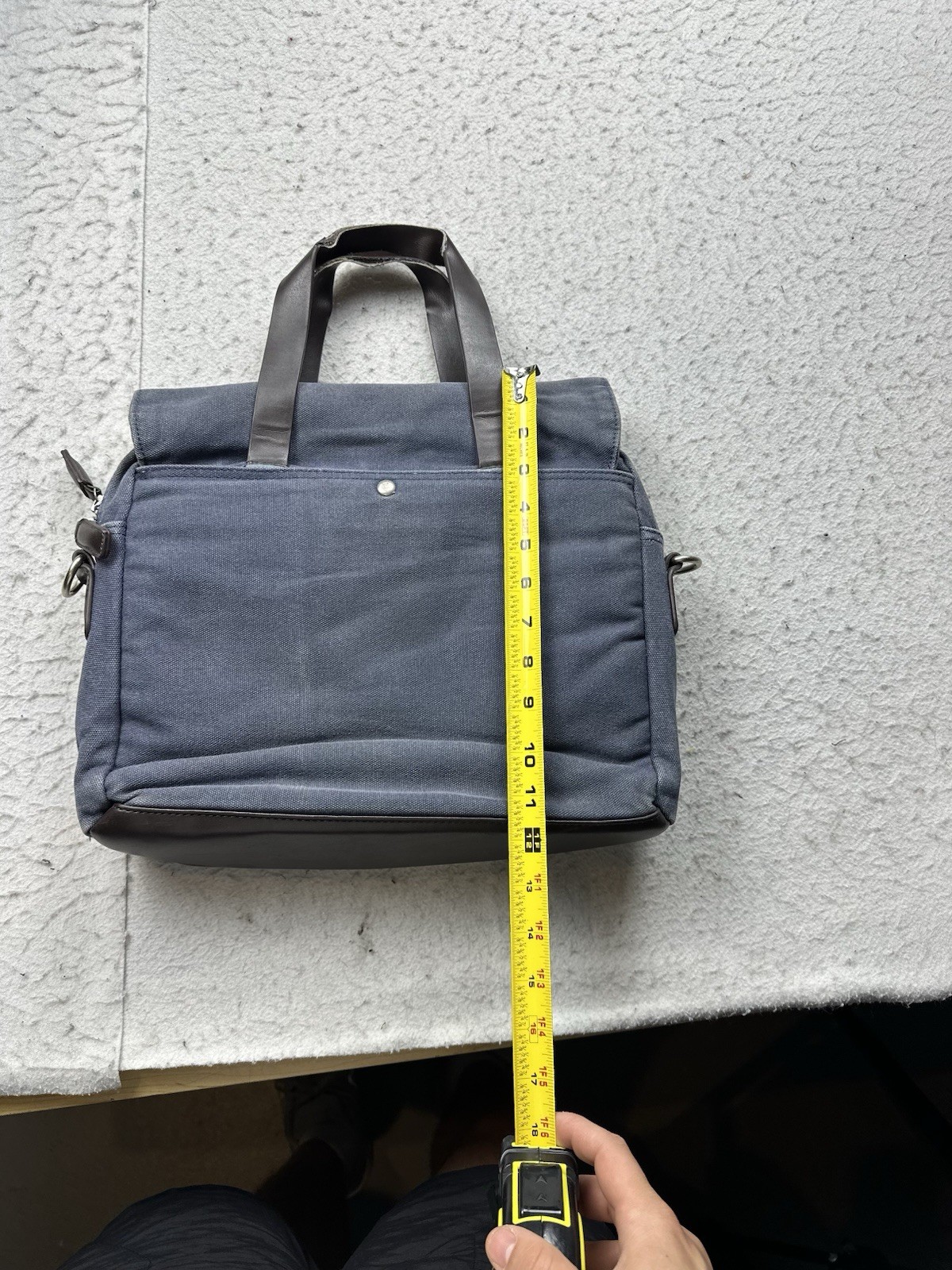 Men’s Florsheim Vincent Padded Messenger Bag Cargo Utility Canvas USA Made