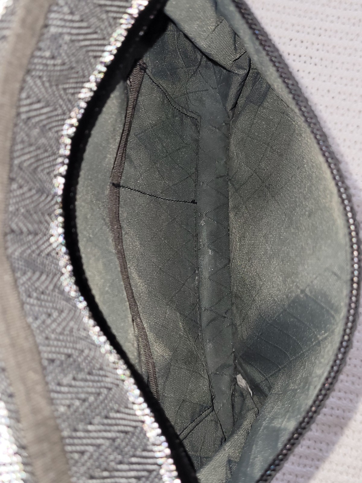 Rickshaw Bagworks Sutro Backpack Gray herringbone tweed fabric/ reflective yarn
