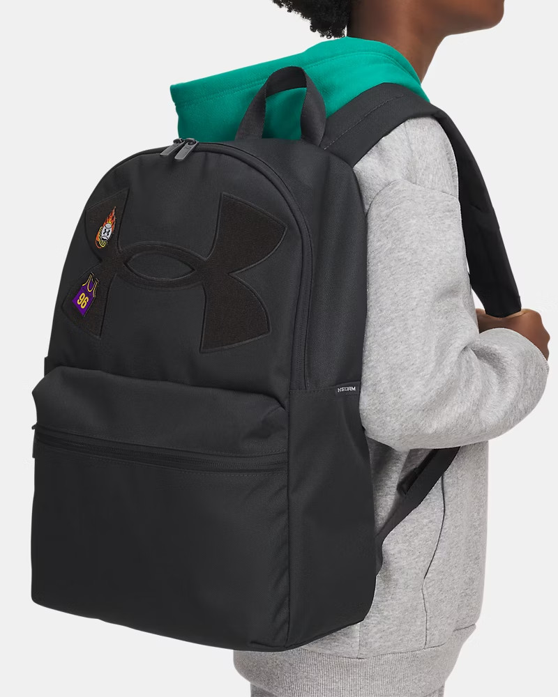 Under Armour UA Essential Patch Backpack Water Resistant School Gym Travel Bag 2