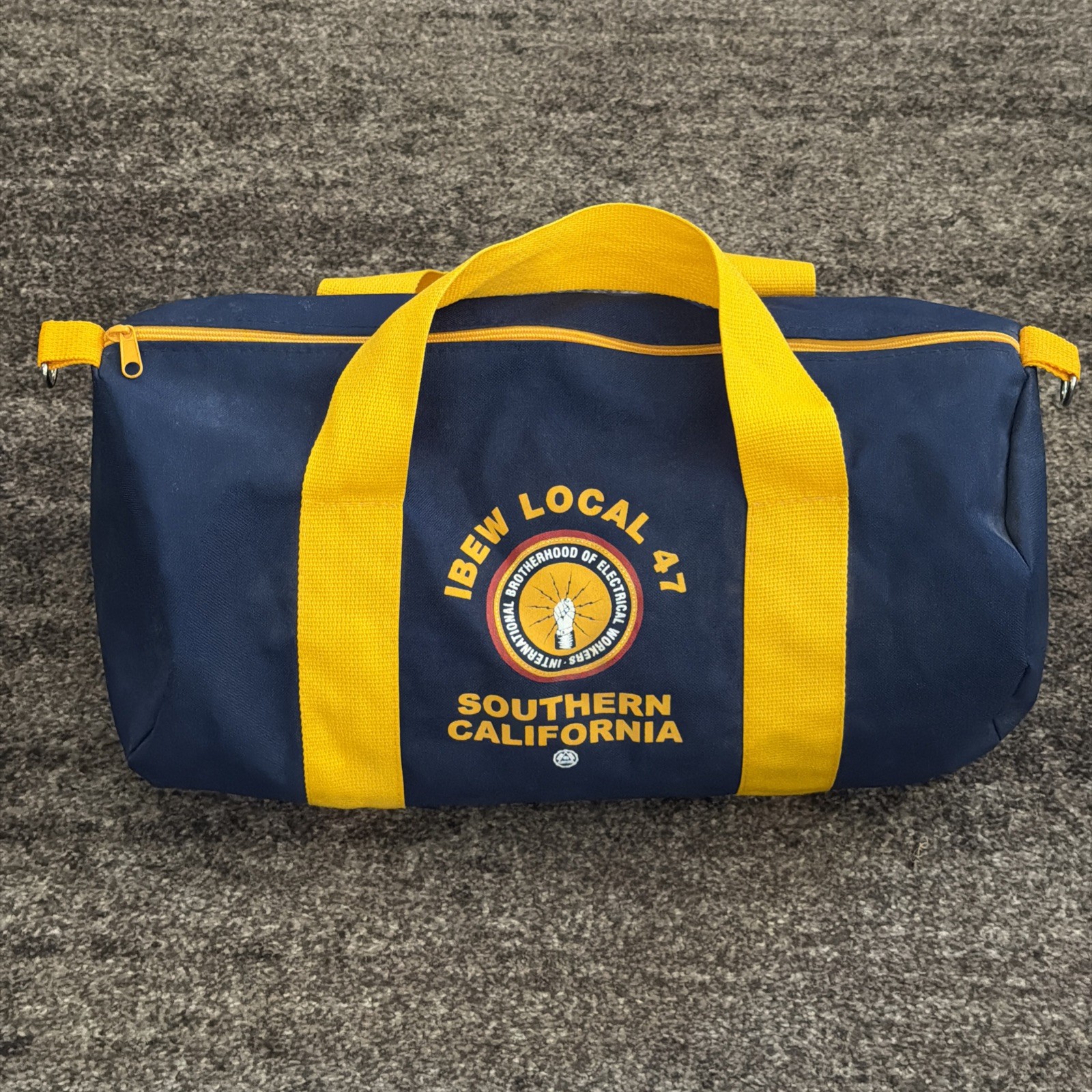 Vtg IBEW Duffel Bag Union Local 47 International Brotherhood Electrical Workers