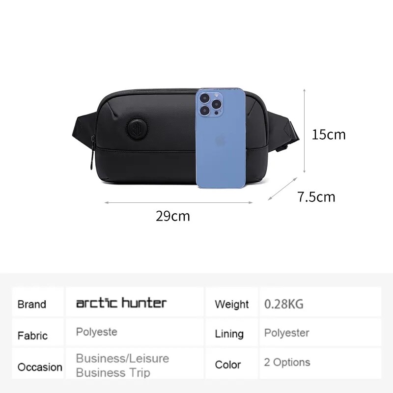 ARCTIC HUNTER Waterproof Shoulder Men Travel Chest Bag Outdoor Crossbody Hiking