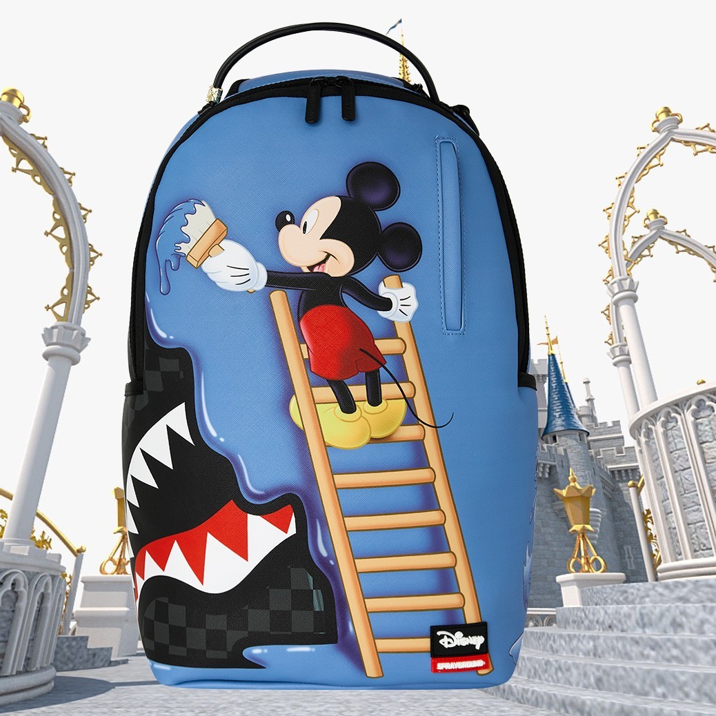 Disney Backpack Mickey Mouse Paint Art 🔥 Sprayground School Bag Limited Edition