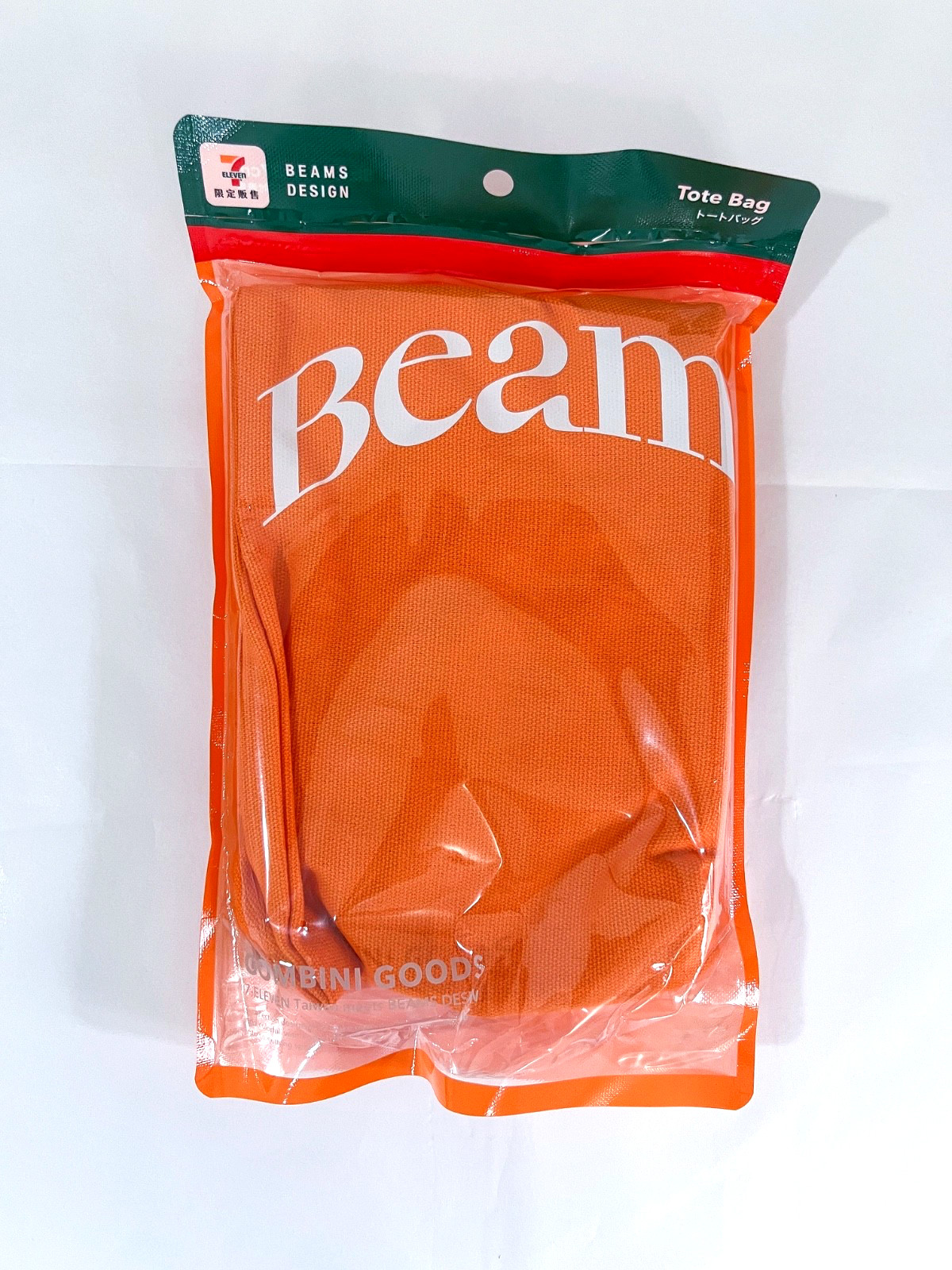 BEAMS x 7-Eleven Taiwan Exclusive Japan Tote Bag COMBINI Goods Orange