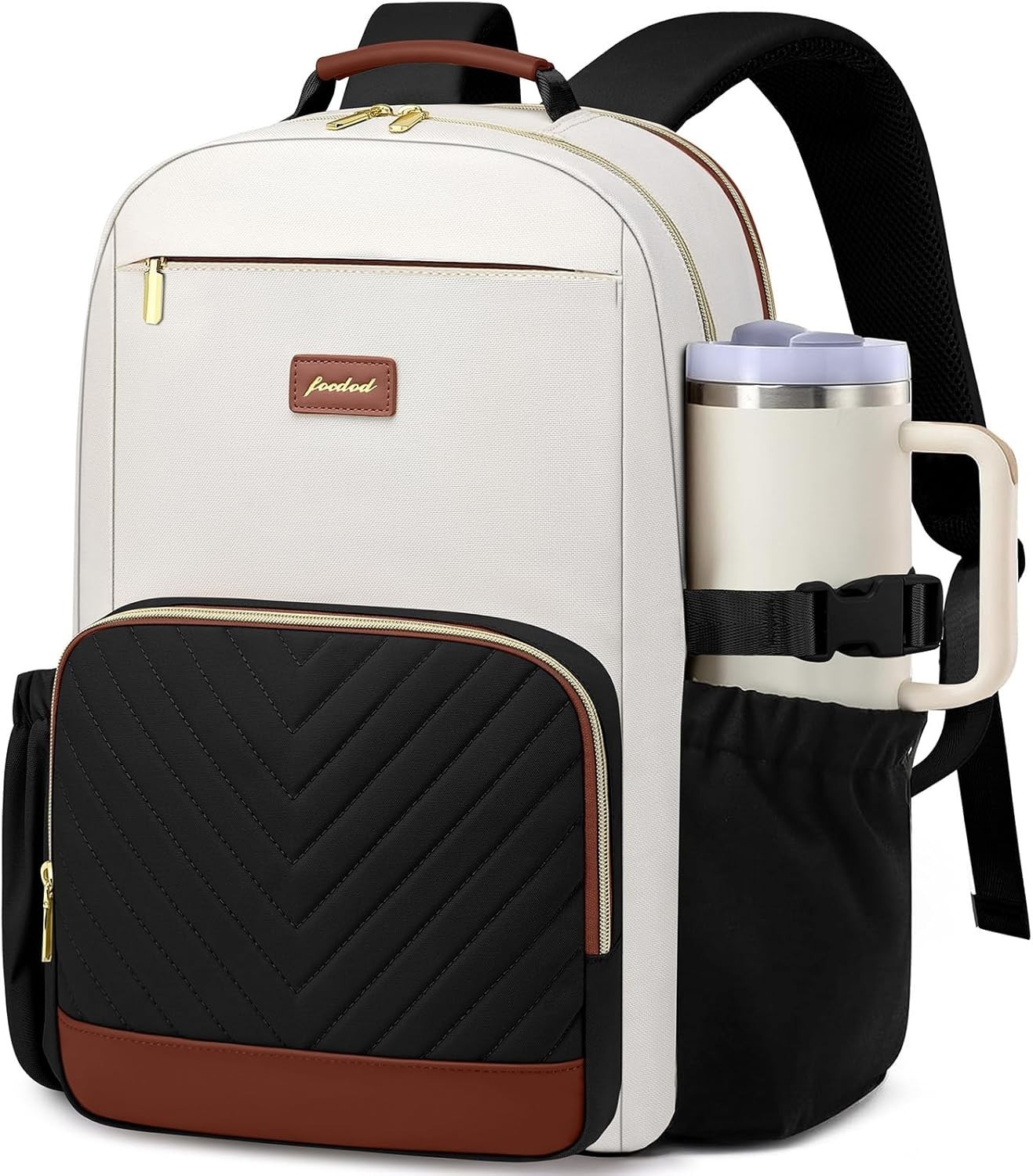 Versatile Women’s Laptop Backpack with Padded Straps & Large Capacity Cup Holder