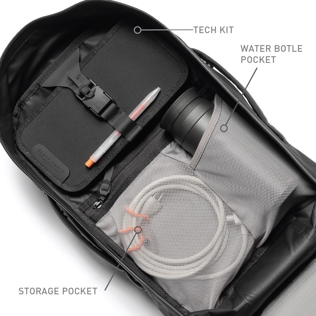 BLACK EMBER Shadow 26L Backpack Jet BLK