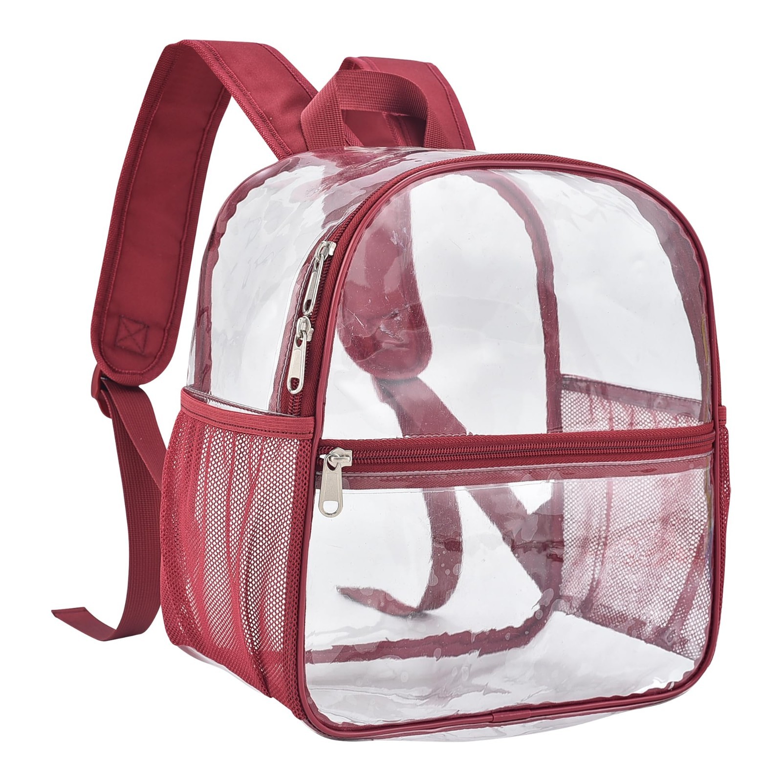 Clear Stadium Approved Backpack – Transparent Small Bag for Concerts, Sports, Fe
