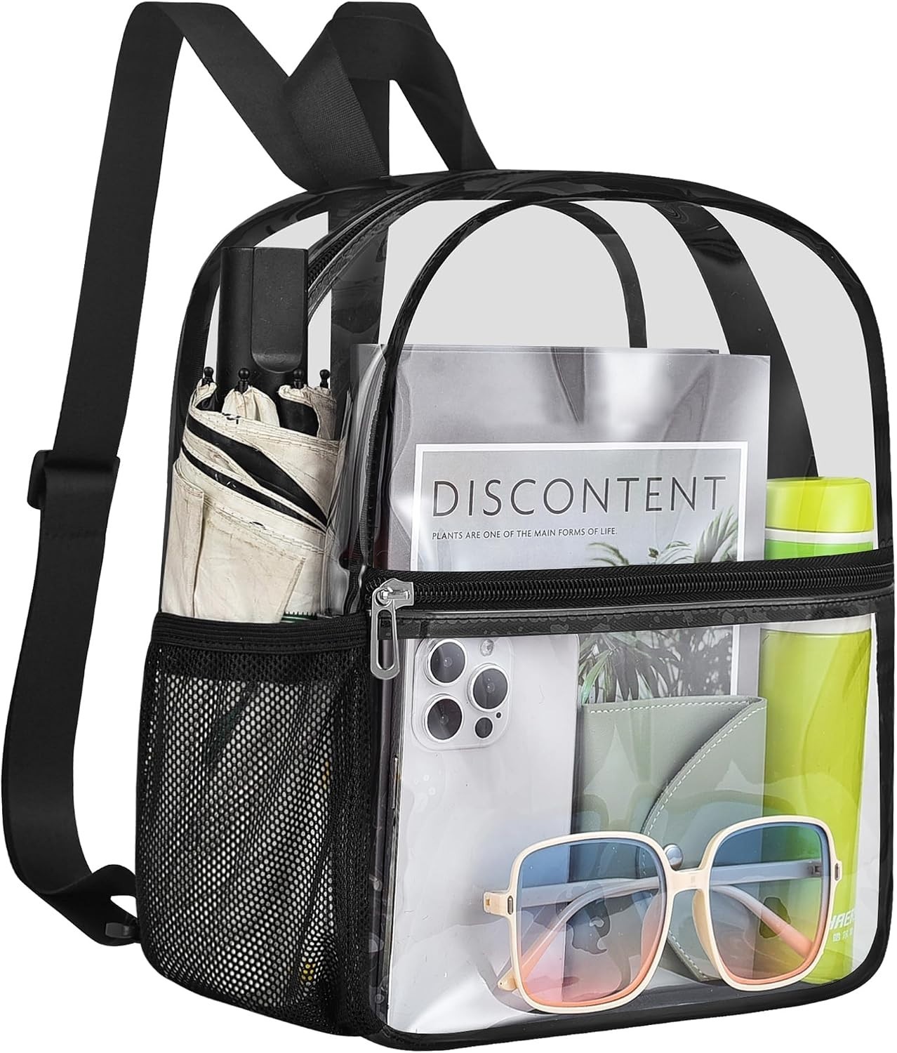 Versatile Clear Sports Backpack – 4 Pocket Design for Maximum Organization