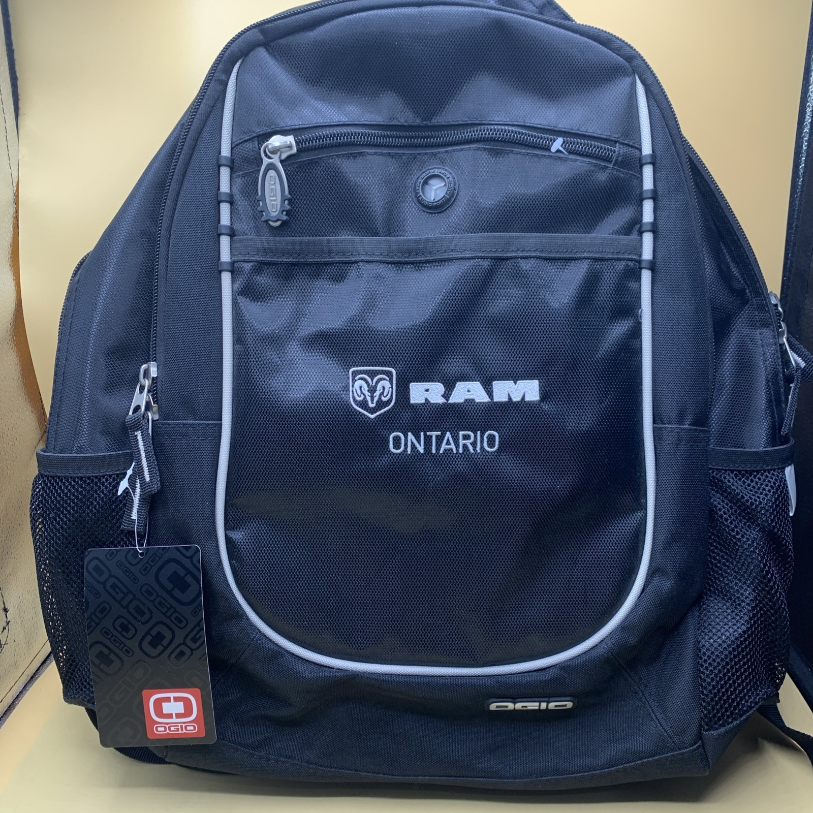 NEW With Tags OGIO Carbon Backpack with Audio Pocket Black RAM Truck Logo