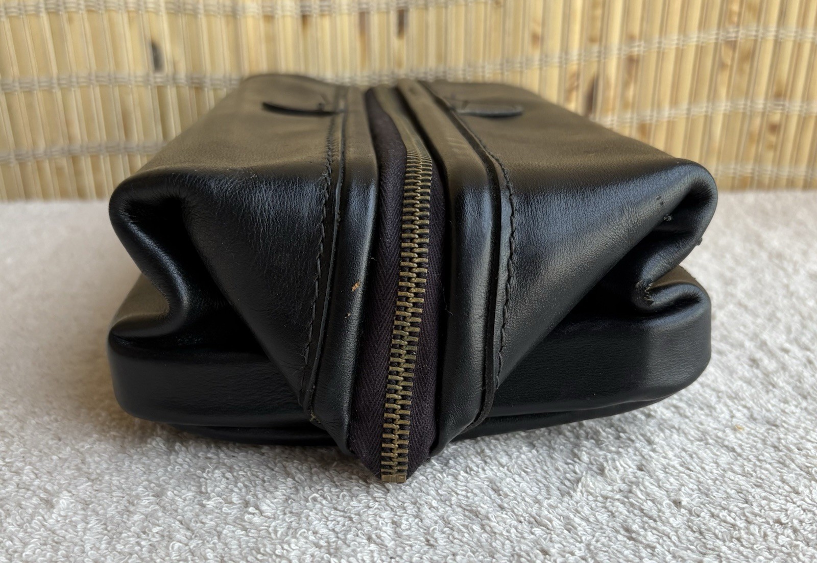 *NEW* The Original Dopp Kit Men’s Travel Toiletry Shave Bag Black Leather
