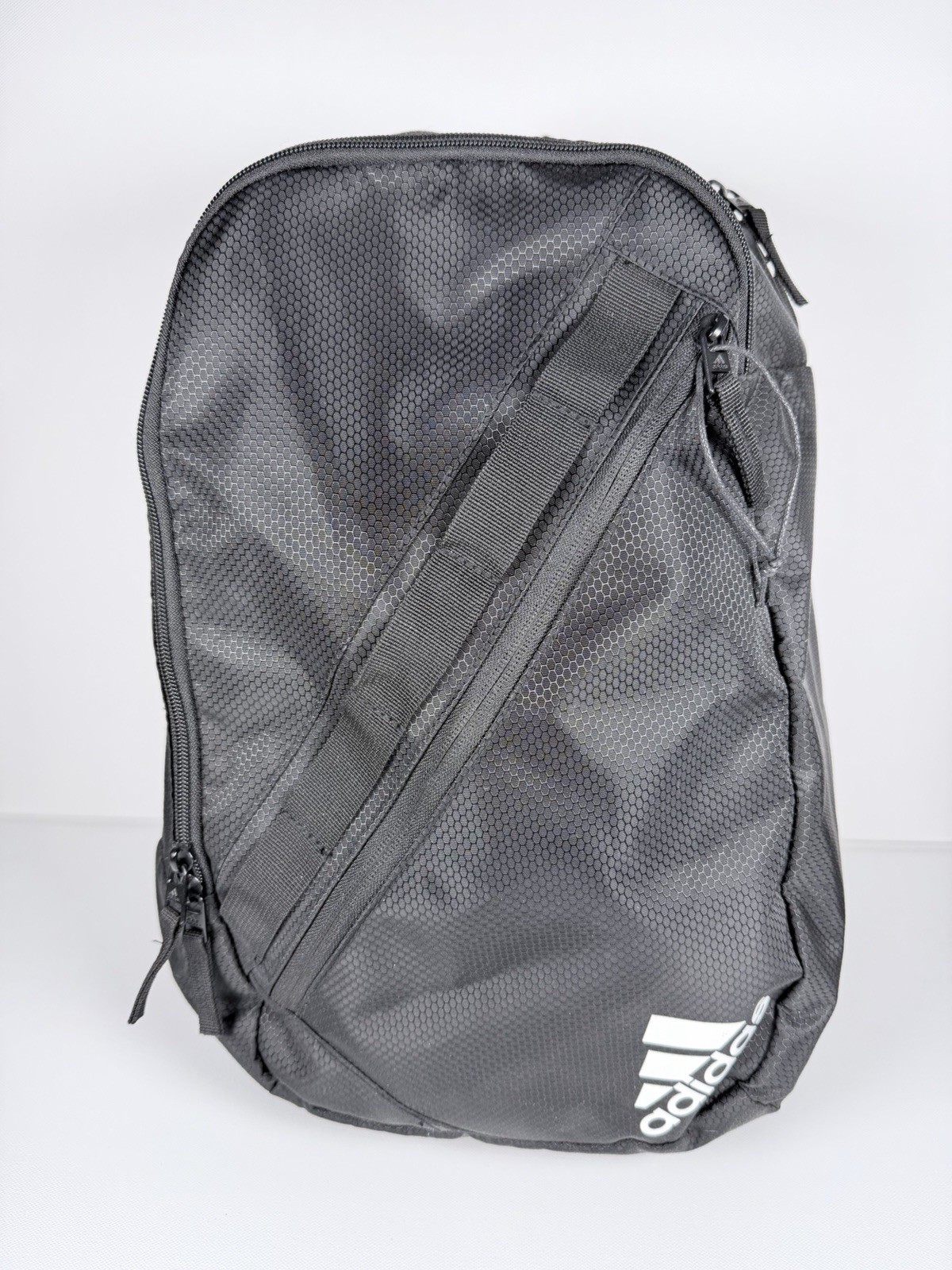 adidas Prime Sling Backpack Laptop Bag Black LoadSpring Strap Wipe-able Lining