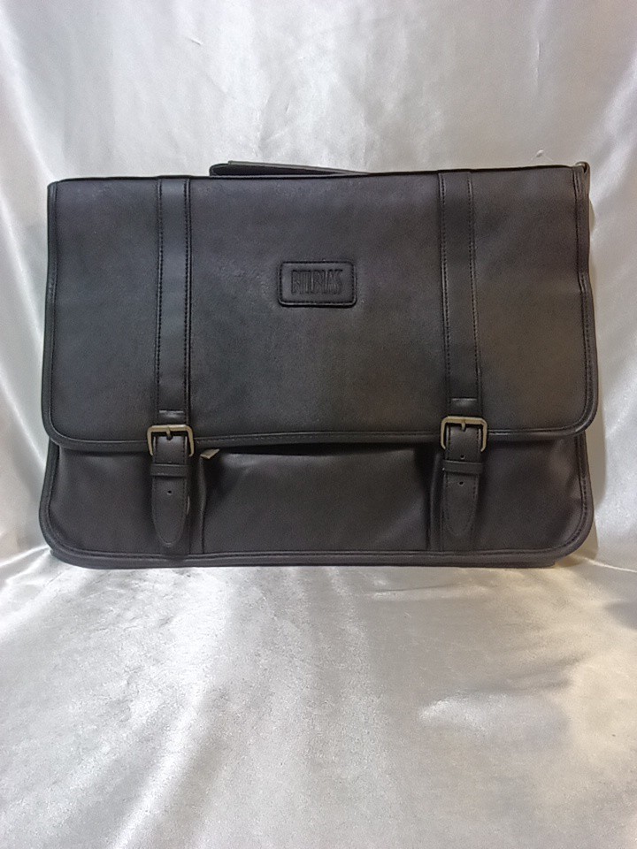 GENUINE BILL BLASS LEATHER BRIEFCASE MESSENGER ATTACHE SHOULDER BAG – VINTAGE.