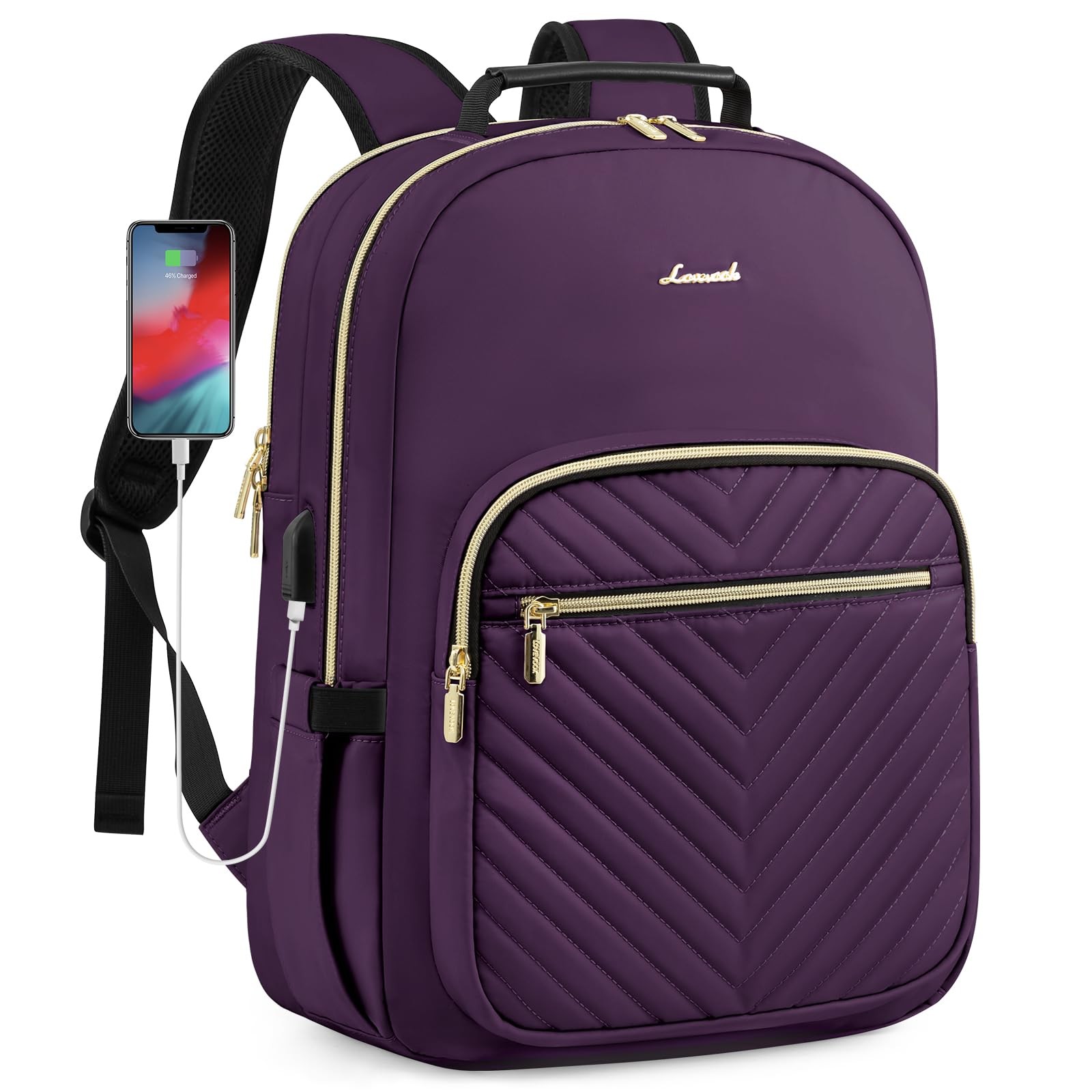LOVEVOOK Laptop Backpack Purse for Women, Work Travel Computer Bags, College …