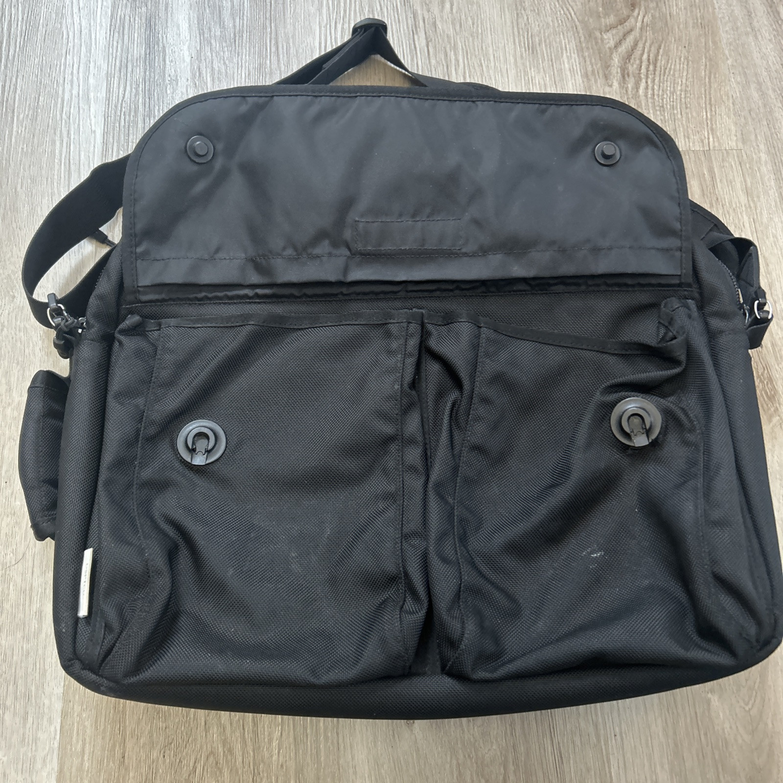 Dsptch Utility Brief Slingpack Shoulder Bag Black 3 Way DWR Laptop Backpack READ