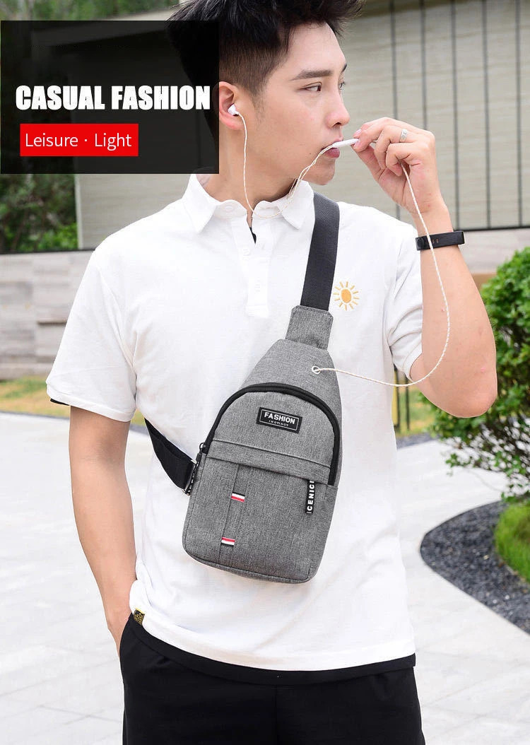 Men’s Waterproof Crossbody Sling Bag Chest Pack For Travel Hiking Cycling