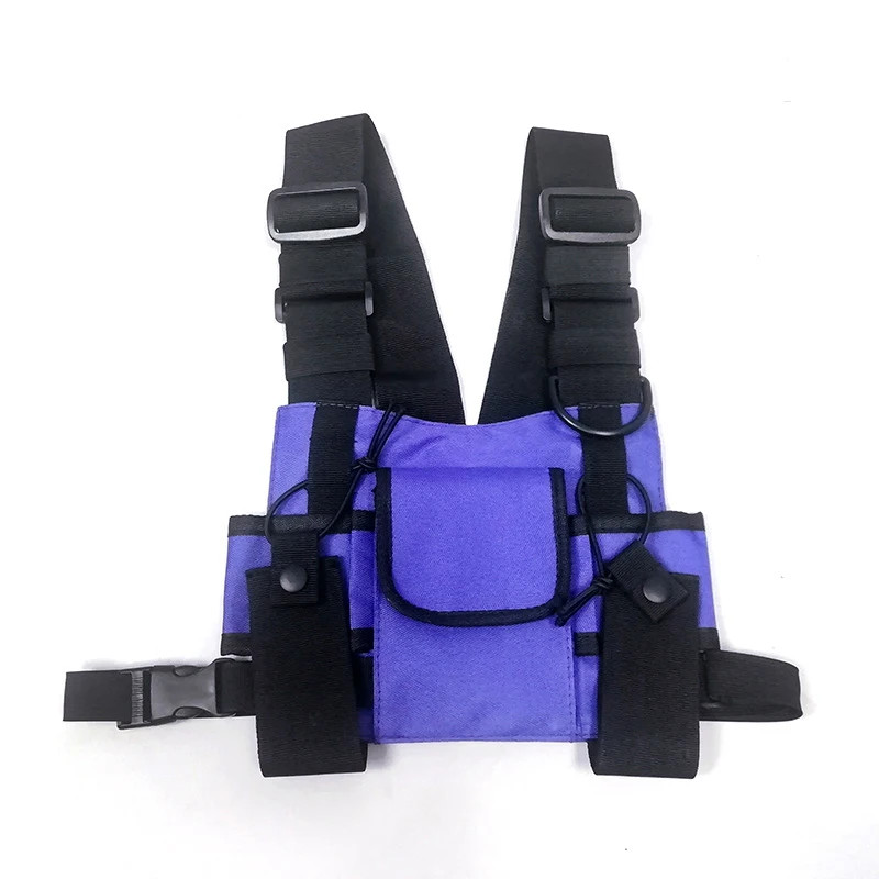 Functional Tactical Chest Bag For Men Fashion Bullet Hip Hop Vest Streetwear Bag
