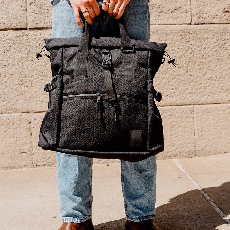 Brown Buffalo Conceal Tote 21L Backpack Shoulder Bag Cordura Black Green