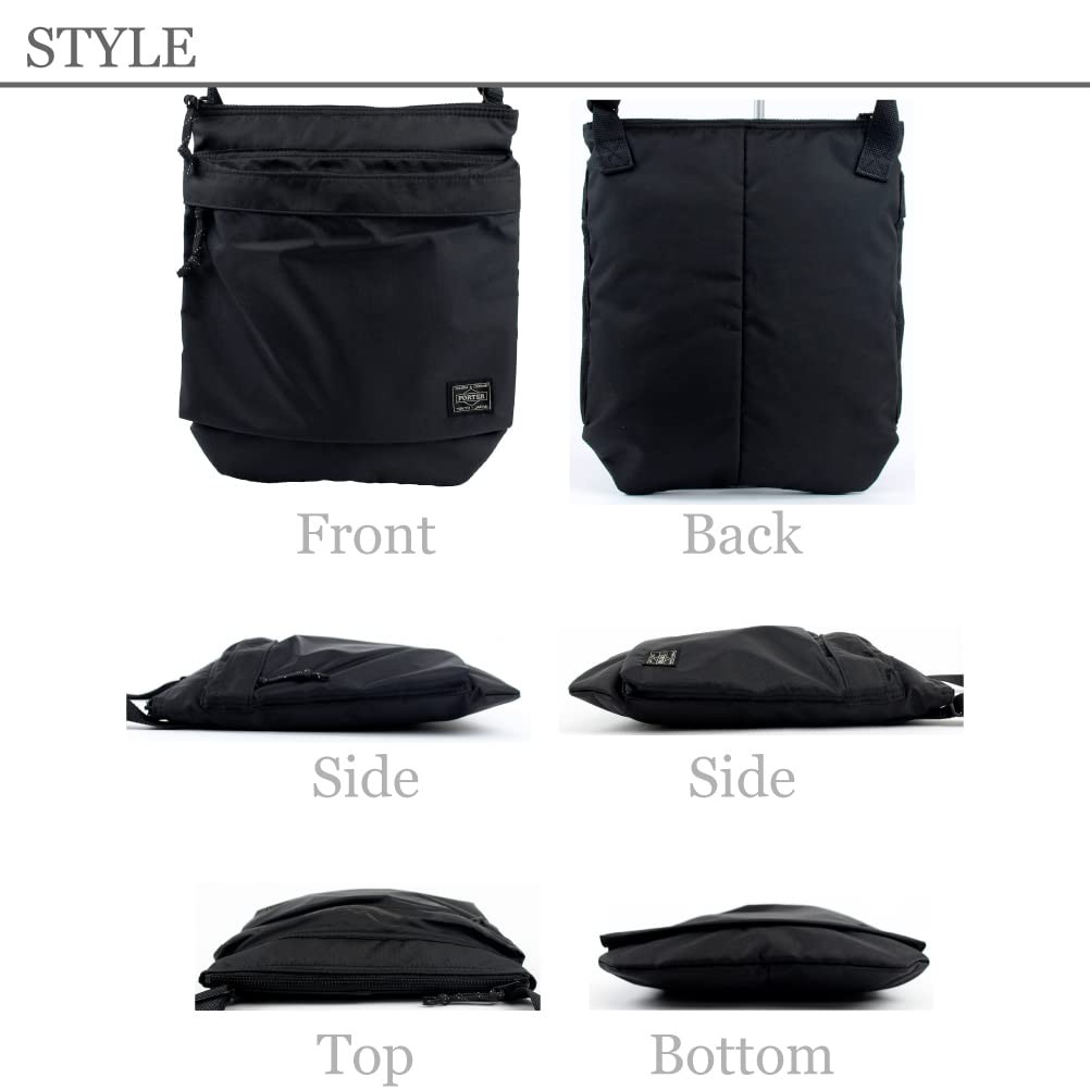 PORTER FORCE Navy Shoulder Bag, Mini Shoulder Bag, Water-Repellent, 855-05901