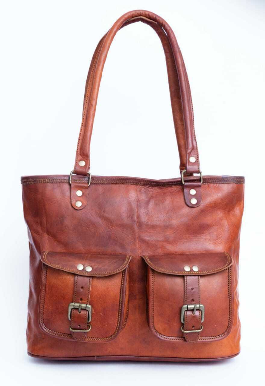 Bag Leather Shoulder Women Purse Brown Handbag Tote Messenger Crossbody New 16″