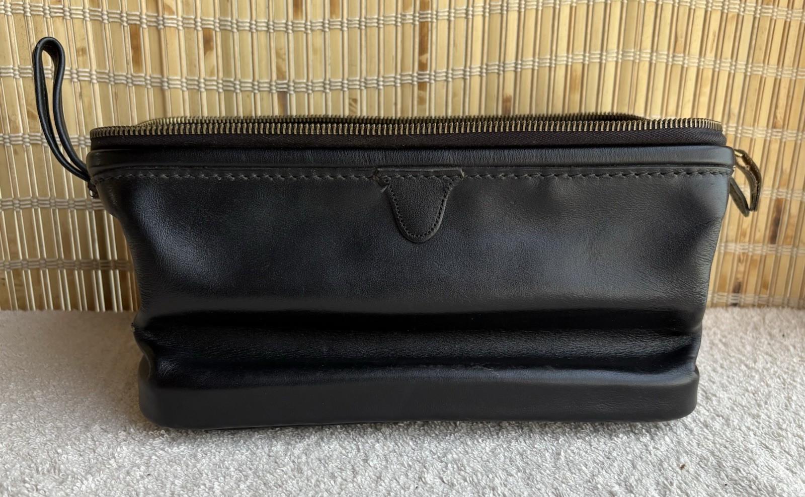 *NEW* The Original Dopp Kit Men’s Travel Toiletry Shave Bag Black Leather