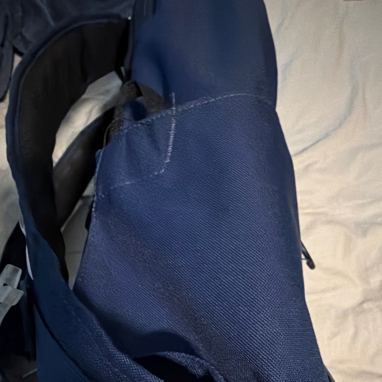Nike Elite Unisex Backpack Blue/Black Zip Closure Bottle Pocket Adjustable Strap