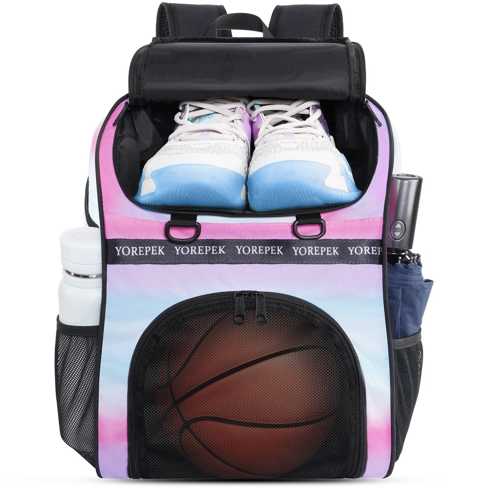 Basketball Bag Large Basketball Backpack with Shoe Compartment and Ball Holde…