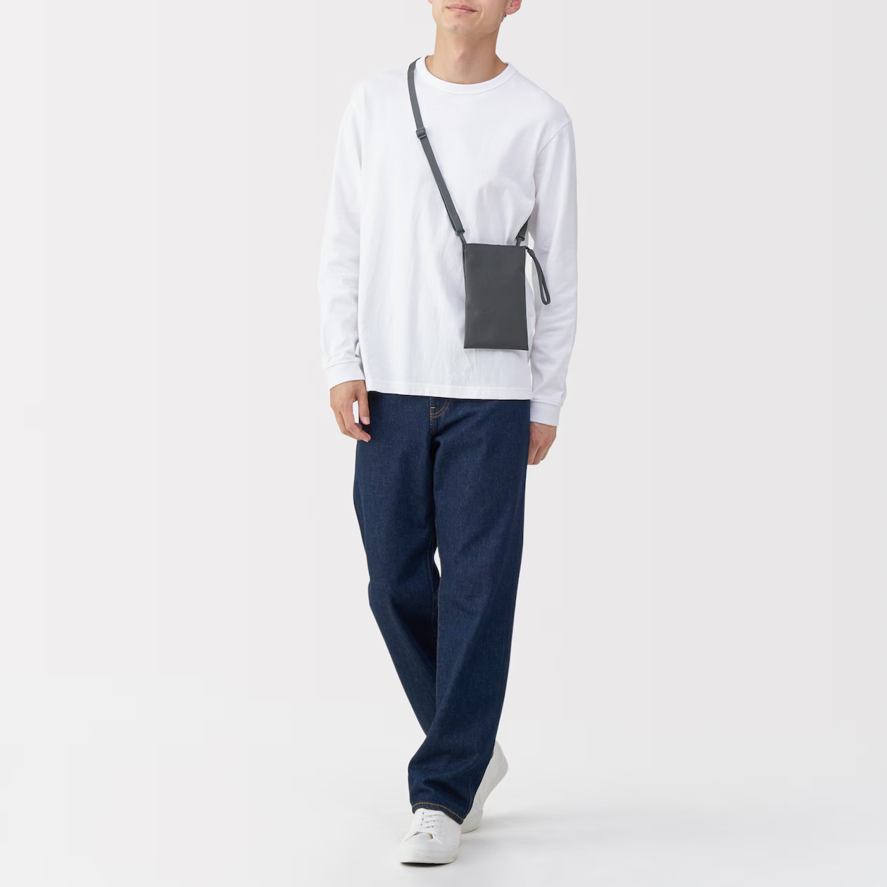 MUJI Water-Repellent Recycled Polyester Mini Crossbody Bag 1-Litter Unisex NWT